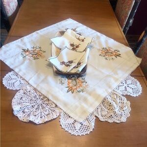 Set of Five Vintage Doilies